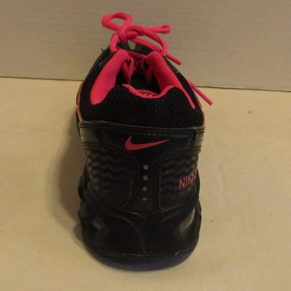 Nike Air Woman Size 9.5 Black Pink Lace Up Running Shoes - Picture 10 of 12